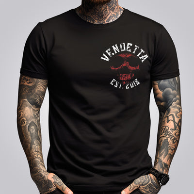 Vendetta Inc. Herren Shirt Skull Crime schwarz VD-1314