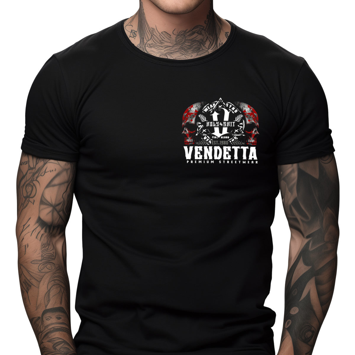 Vendetta Inc. Shirt schwarz Face of Core VD-1385
