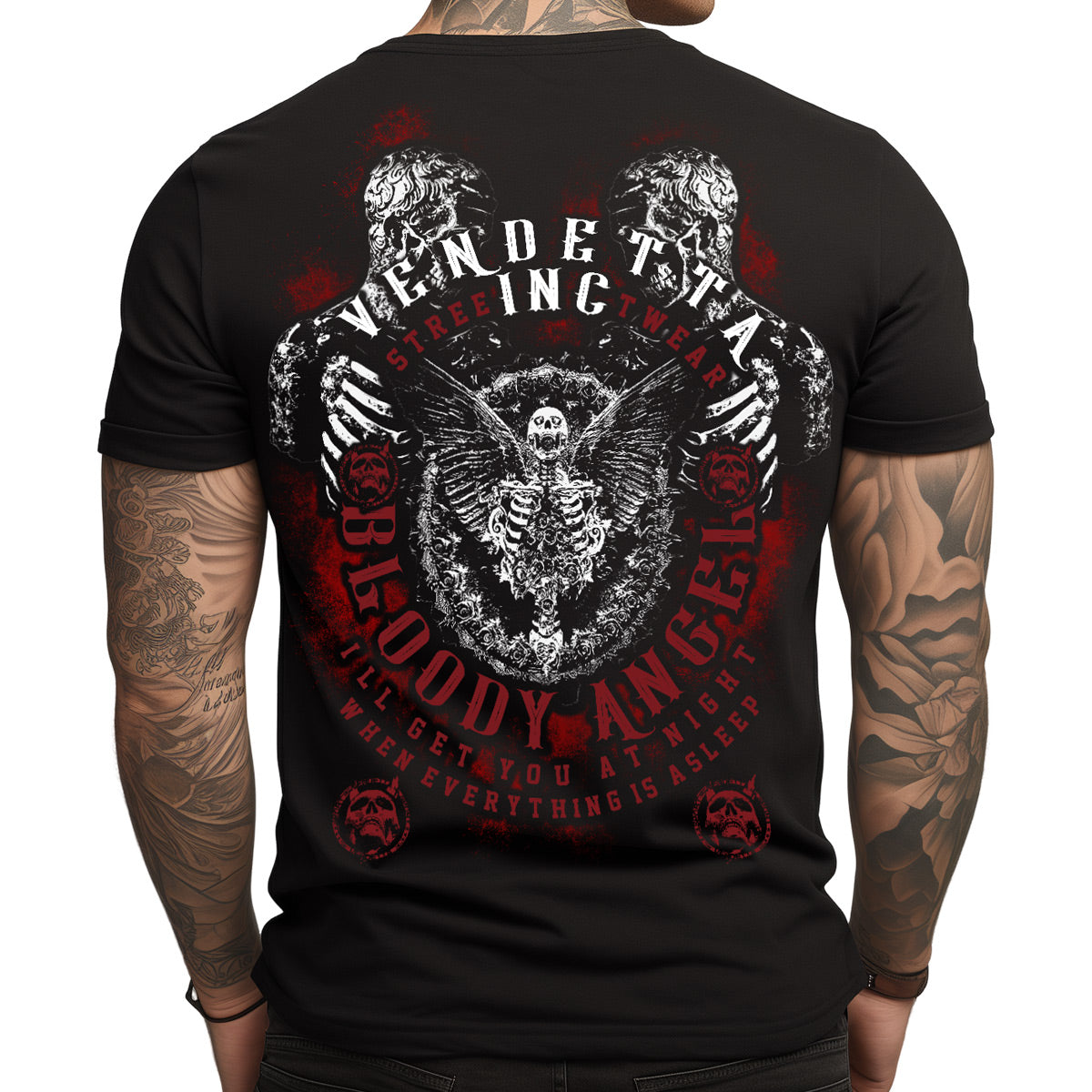 Vendetta Inc. Shirt Bloody Angel schwarz VD-1416