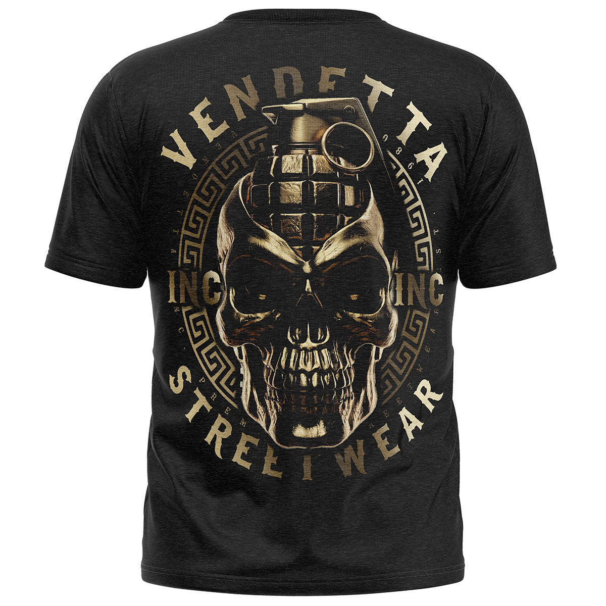 Vendetta Inc. Shirt Skull Combat schwarz VD-1434