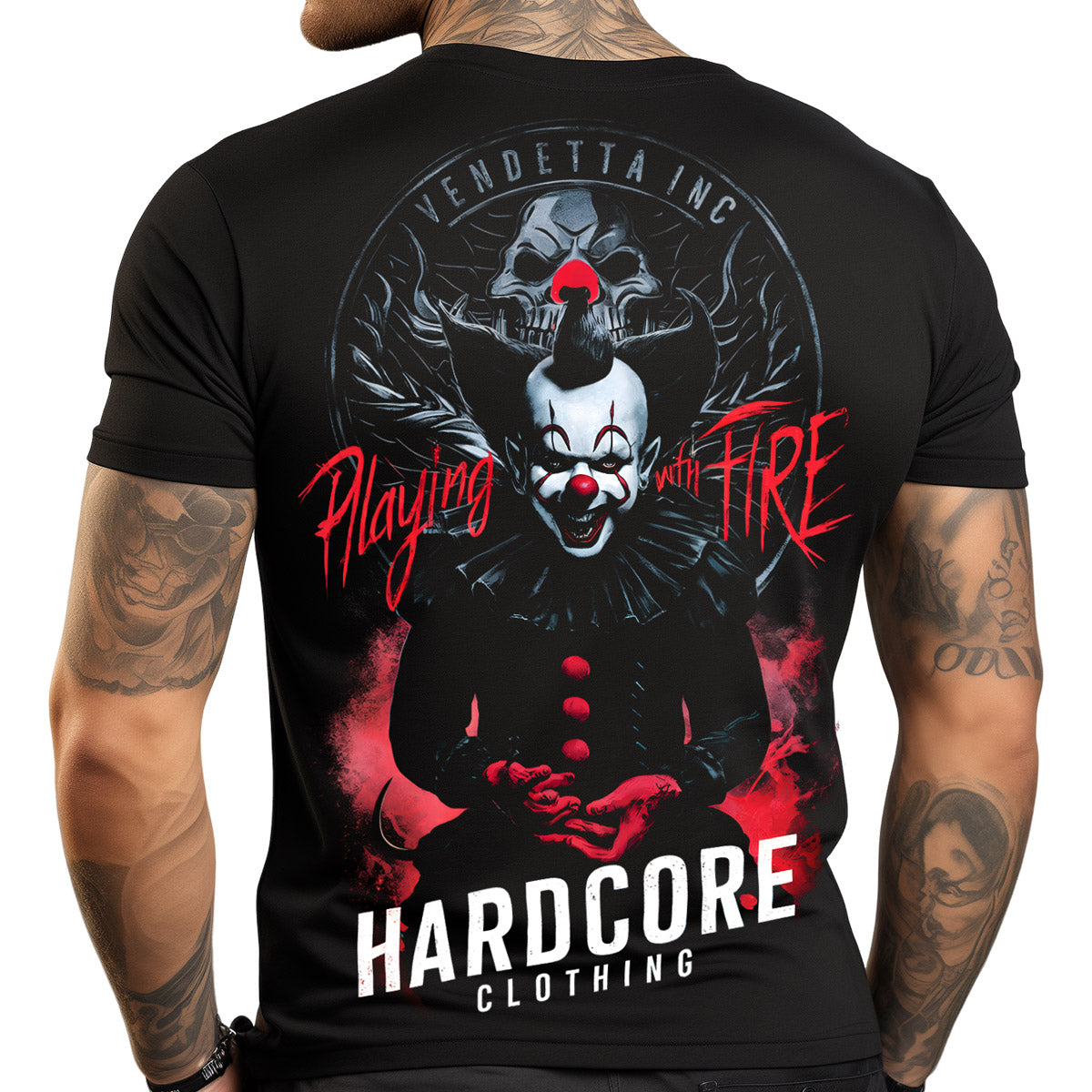 Vendetta Inc. Shirt Playing Clown schwarz VD-1443