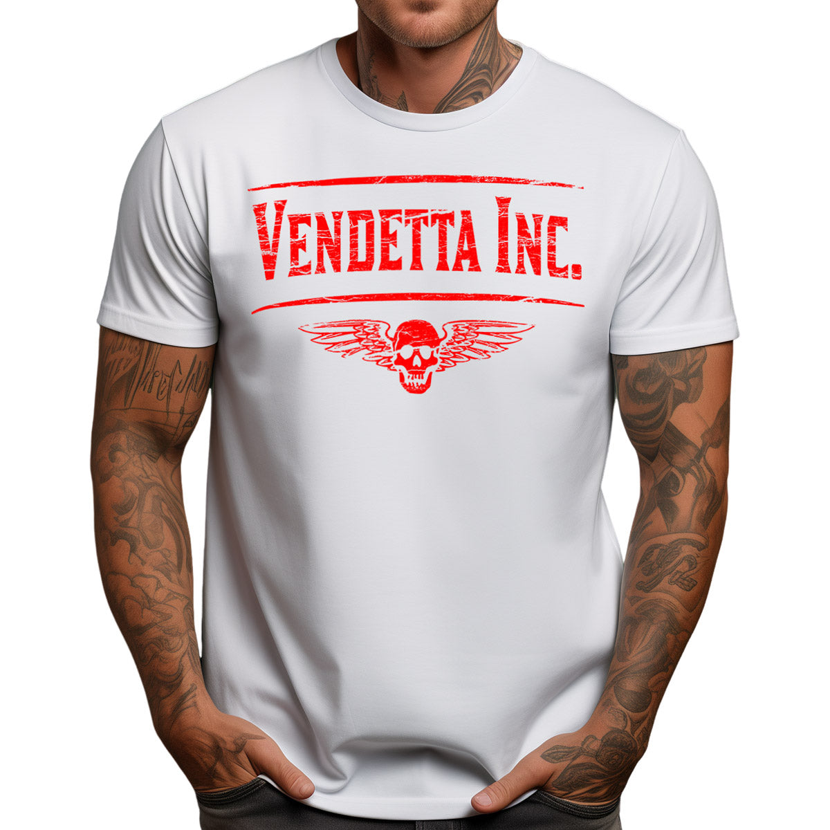 Vendetta Inc. Shirt weiß Bound VD-1006