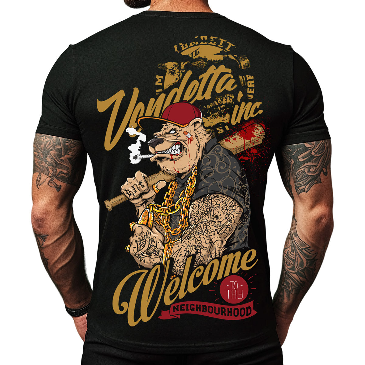 Vendetta Inc. Shirt schwarz Welcome VD-1304
