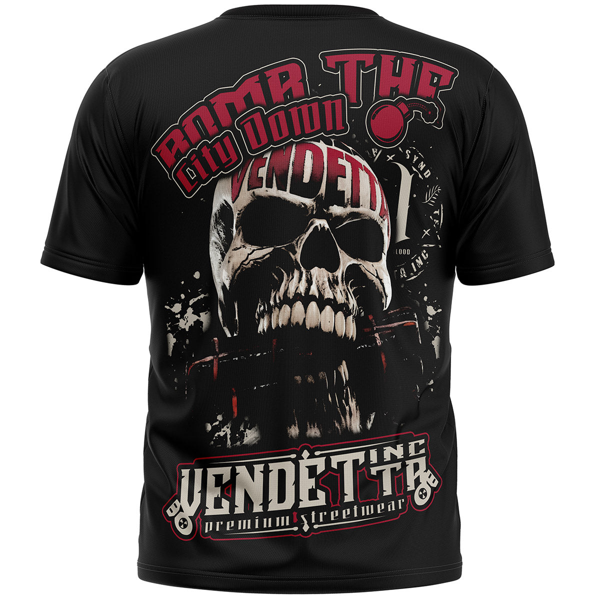 Vendetta Inc. Shirt schwarz City Down VD-1454