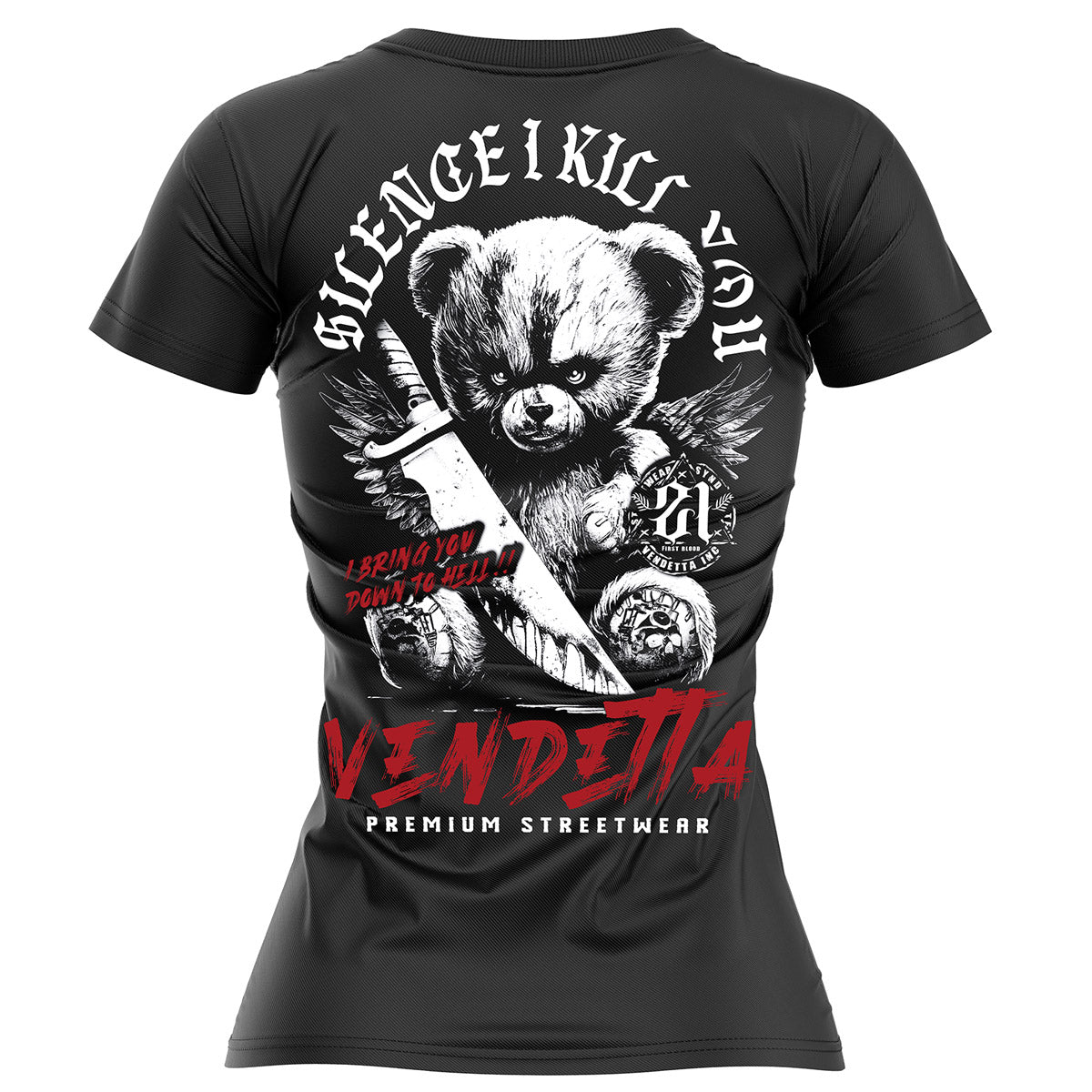 Vendetta Inc. Shirt Teddy Attack schwarz VD-0045