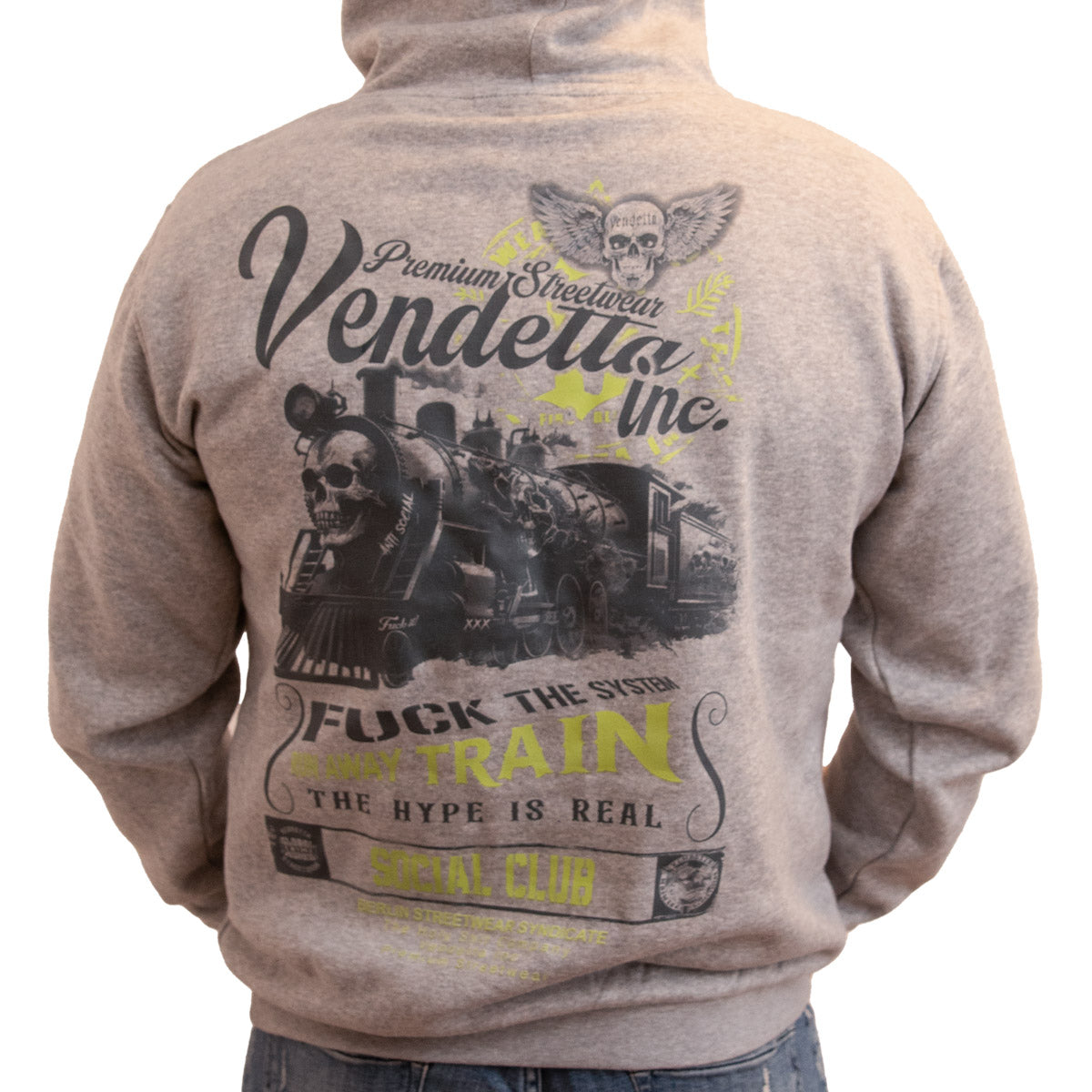 Vendetta Inc. Kapuzenpullover Train grau VD-4074