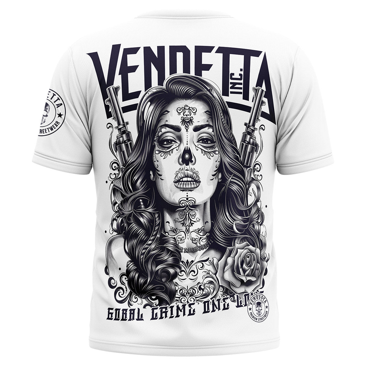 Vendetta Inc. Shirt One Crime weiß VD-1487