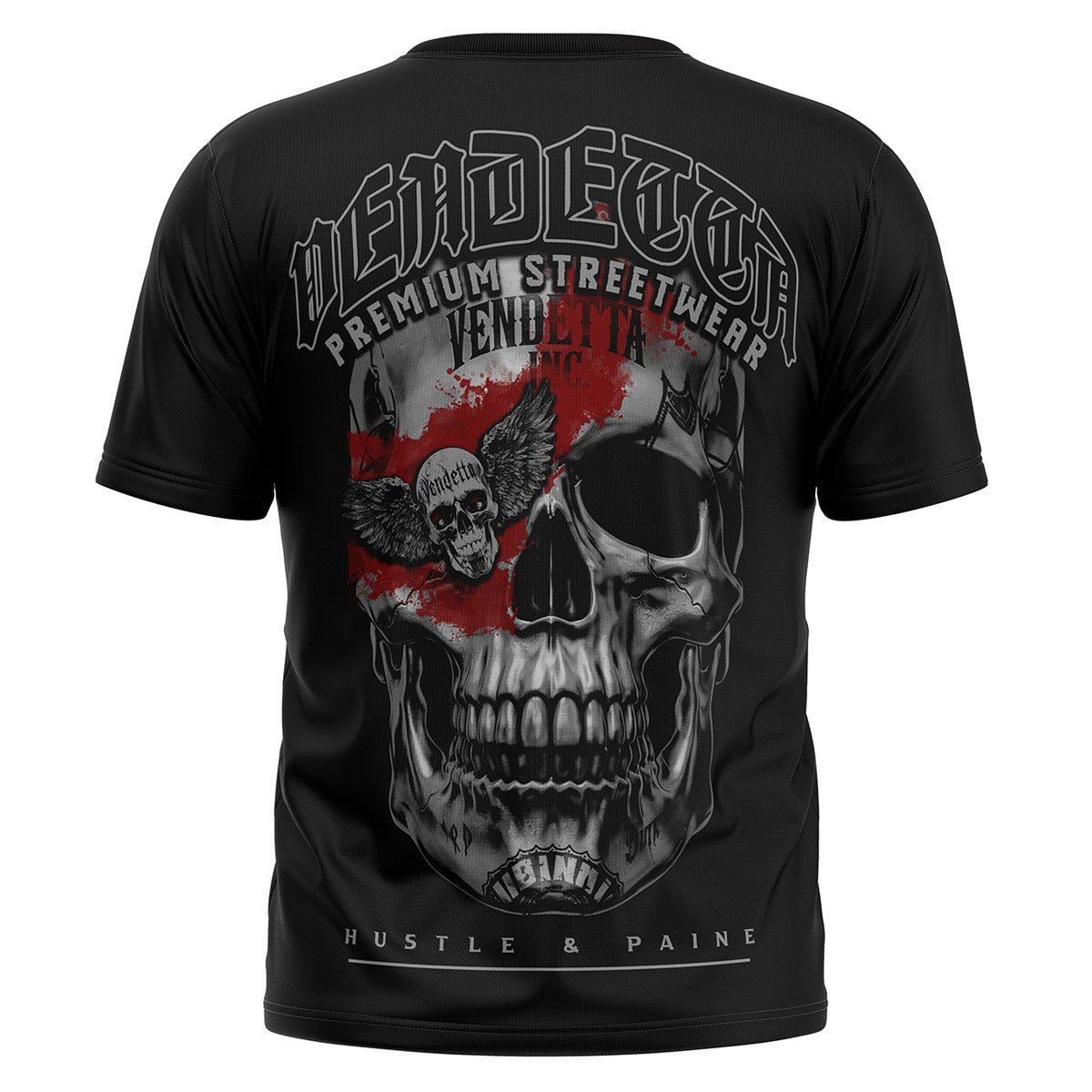 Vendetta Inc. Shirt Hustle & Paine schwarz VD-1506