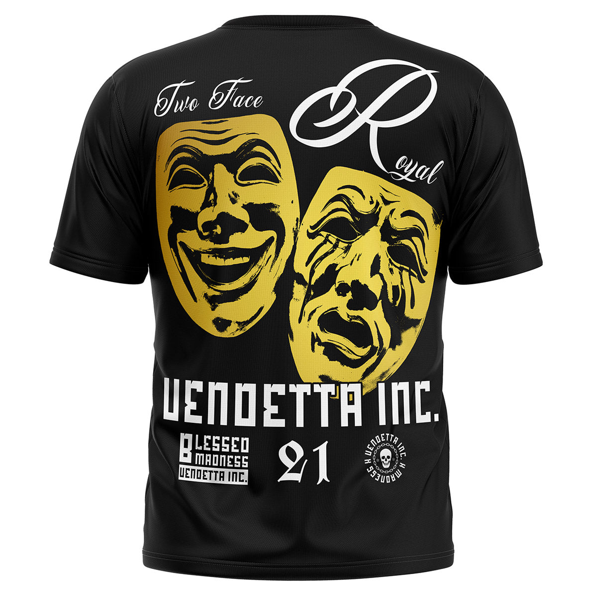 Vendetta Inc. Shirt Two Face schwarz VD-1517