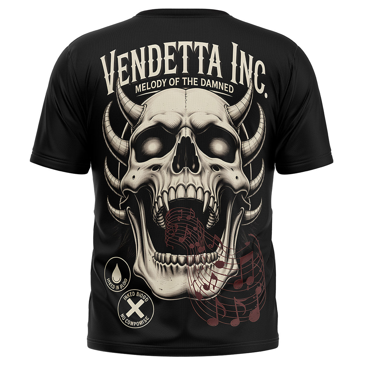Vendetta Inc. Shirt Melody of the Damned schwarz