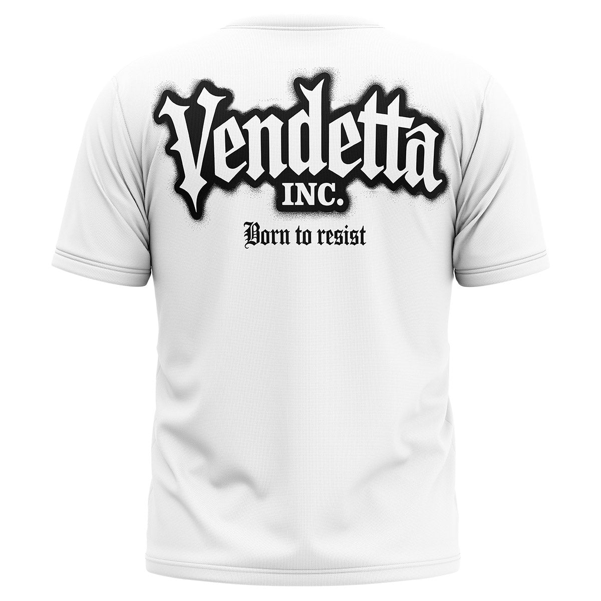 Vendetta Inc. Shirt Born To Resist weiß,schwarz