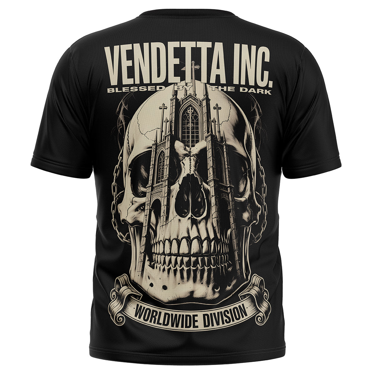 Vendetta Inc. Shirt Blessed By The Dark schwarz