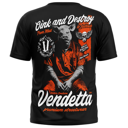 Vendetta Inc. Shirt Pigface schwarz VD-1568
