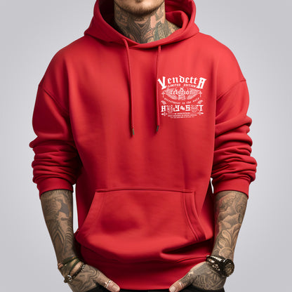 Vendetta Inc. Herren Hoodie Religion rot VD-4045