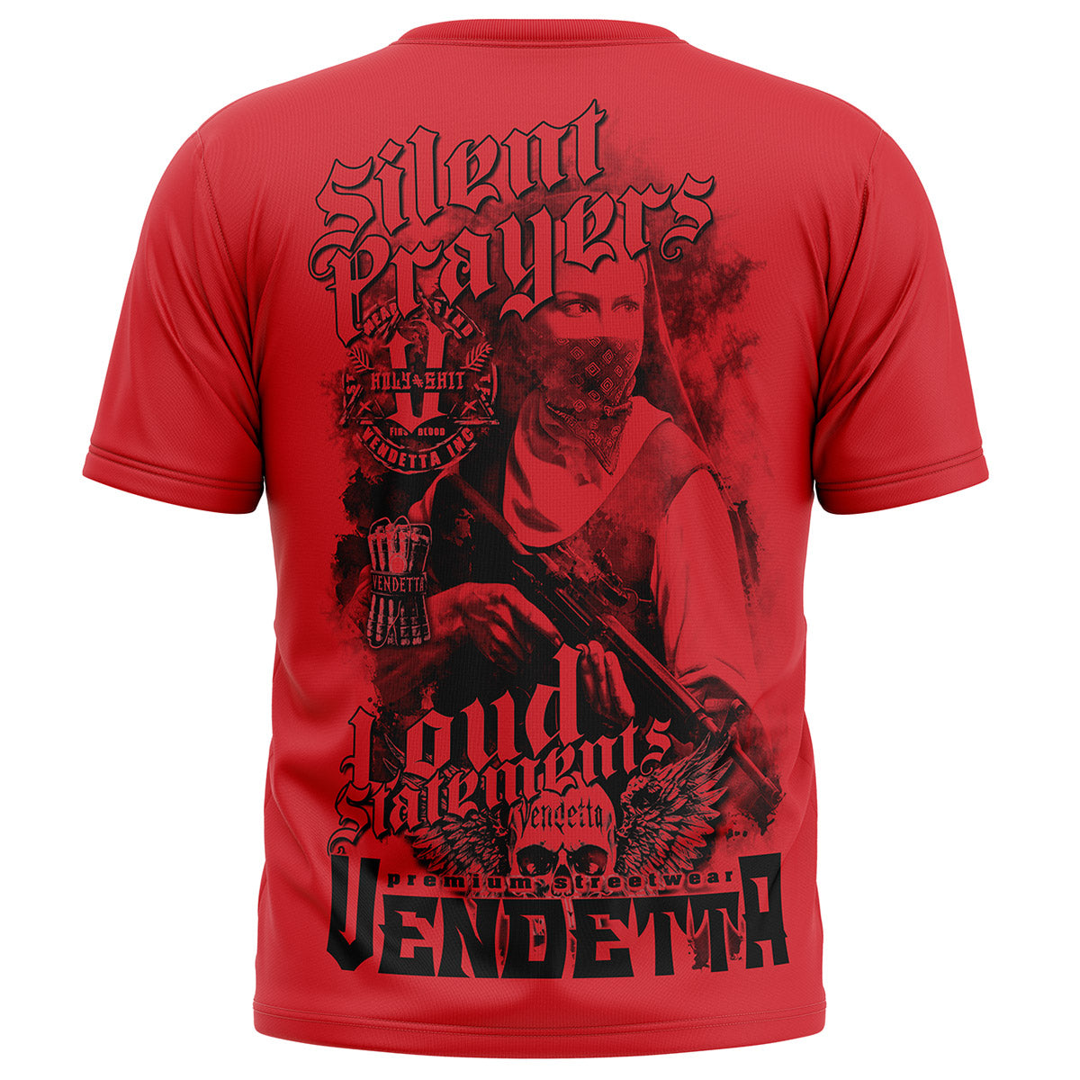 Vendetta Inc. Shirt Prayers rot VD-1541