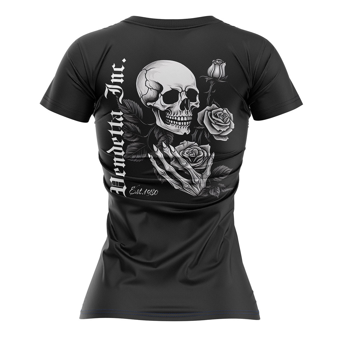 Vendetta Inc. Damen Shirt Skull Rose Dyed schwarz 00024