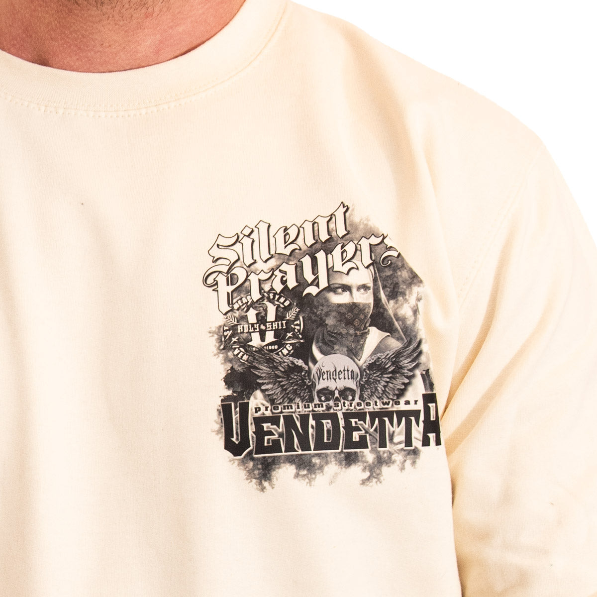 Vendetta Inc. Sweatshirt Prayers Vanilla VD-4084