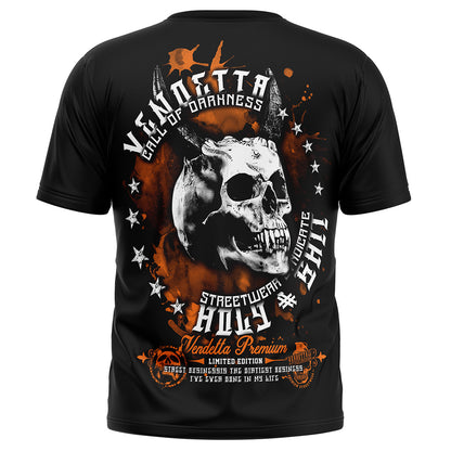 Vendetta Inc. Shirt Skull Hell schwarz VD-1226