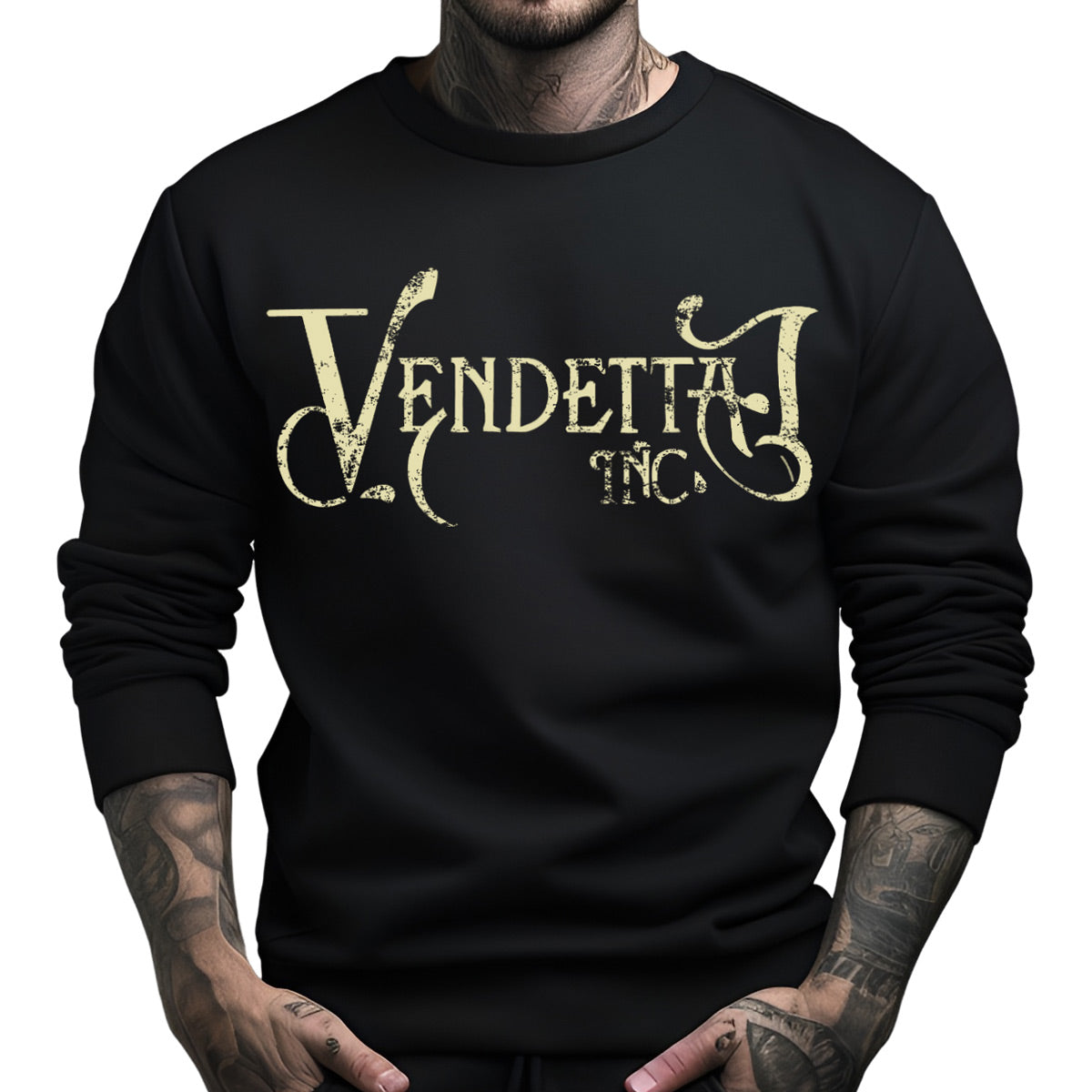 Vendetta Inc. Sweatshirt schwarz Chainsaw VD-4054