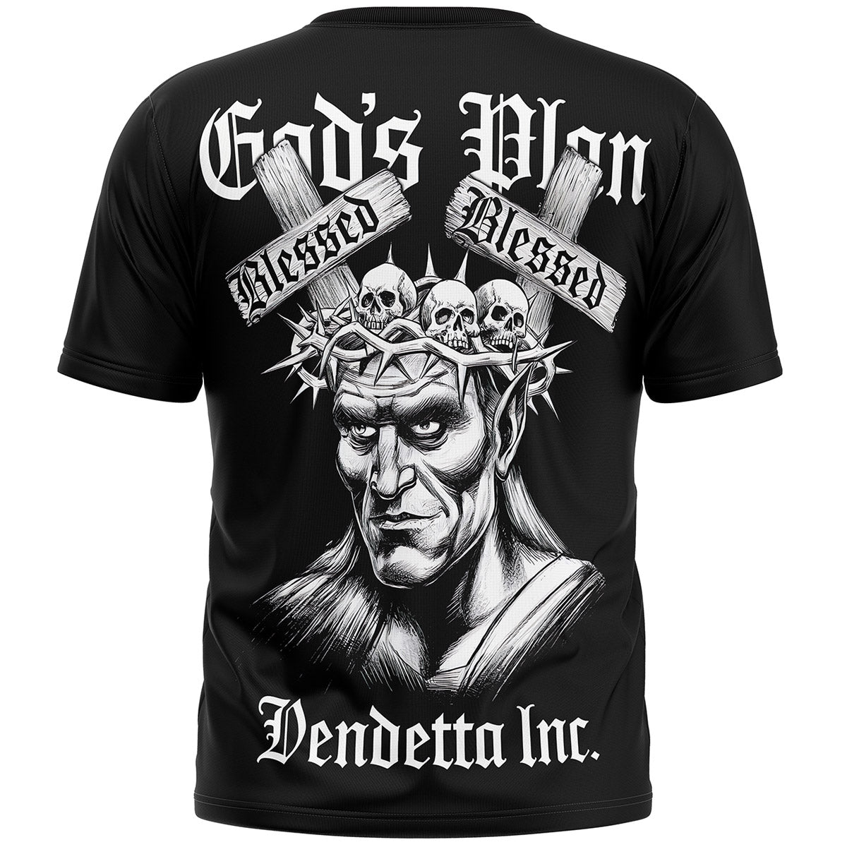 Vendetta Inc. Shirt Plan schwarz VD-1543