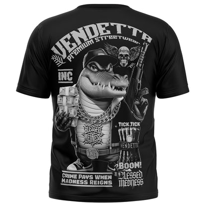 Vendetta Inc. Shirt Croco Boom schwarz VD-1535