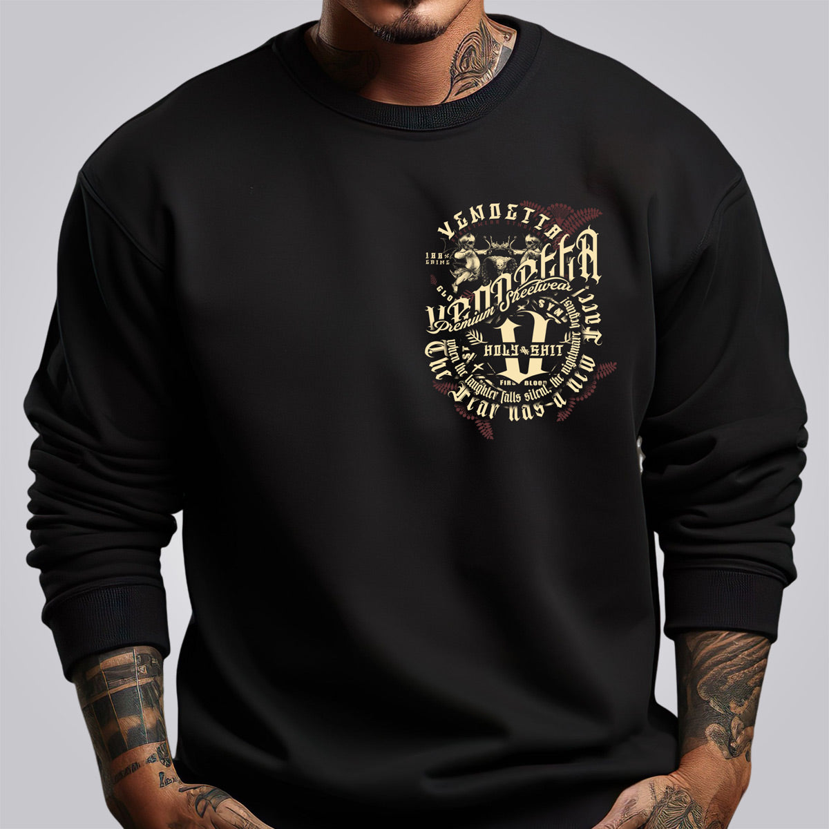 Vendetta Inc. Sweatshirt Silent schwarz 4044