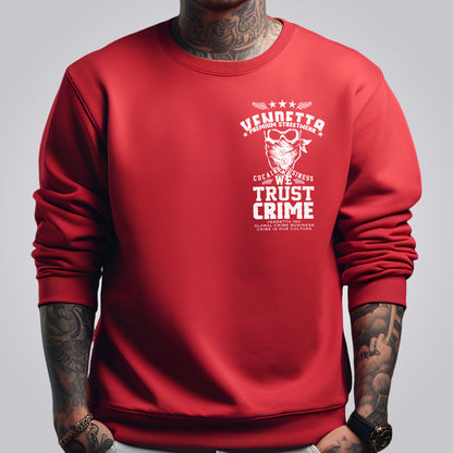 Vendetta Inc. Sweatshirt rot We Trust VD-4053