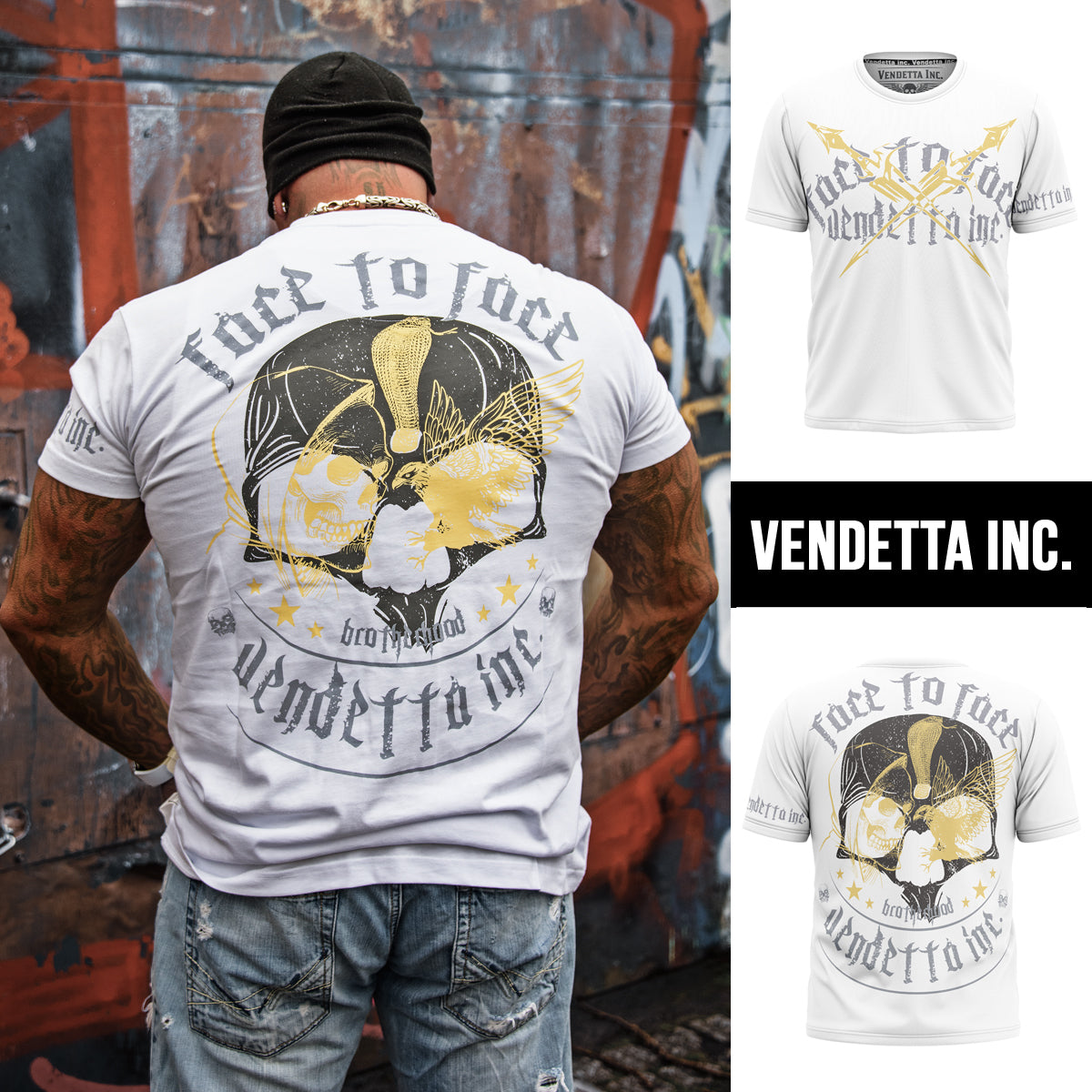 Vendetta Inc. Shirt Face to Face 1060 weiß