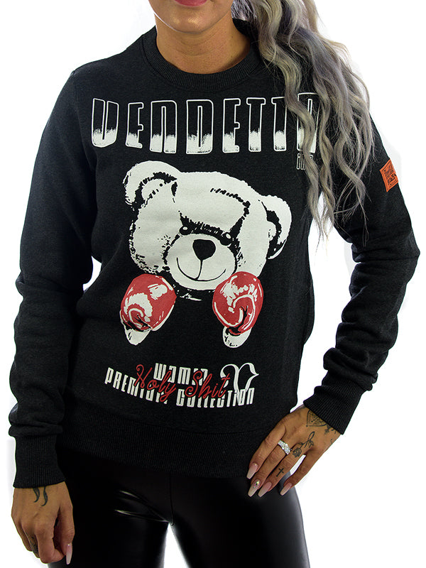 Vendetta Inc. Damen Sweatshirt Fight Bear schwarz 103