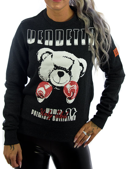 Vendetta Inc. women's sweatshirt Fight Bear black 103