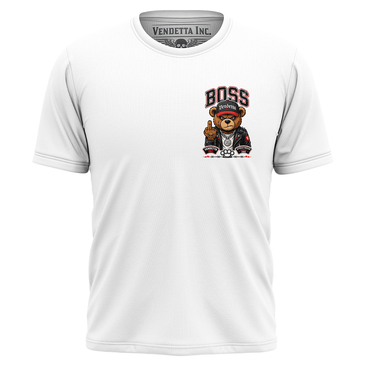Vendetta Inc. Herren Shirt Boss Teddy weiß