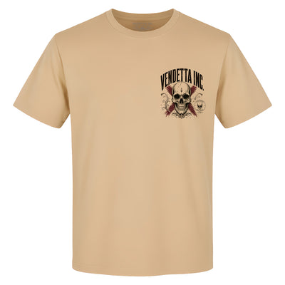 Vendetta Inc. Shirt Skull Syndicate beige