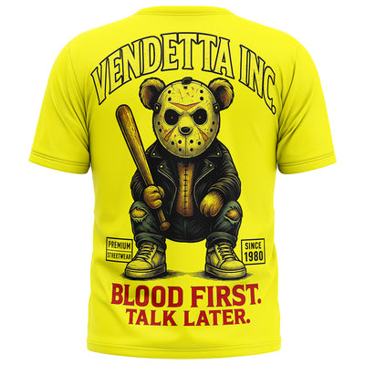 Vendetta Inc. Shirt Talk Later gelb VD-1590
