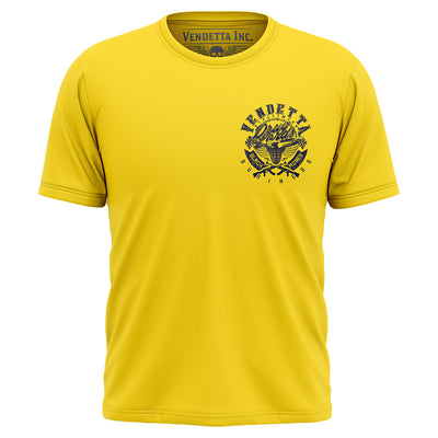 Vendetta Inc. Shirt Black Money gelb VD-1624