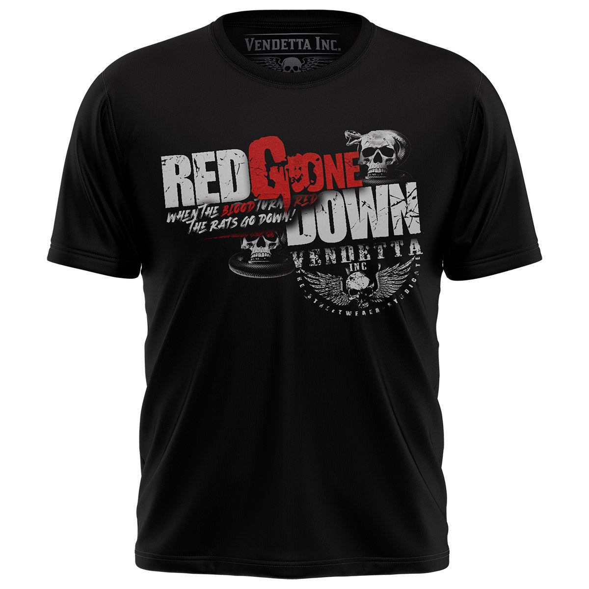 Vendetta Inc. Shirt Red Gone Down schwarz VD-1596