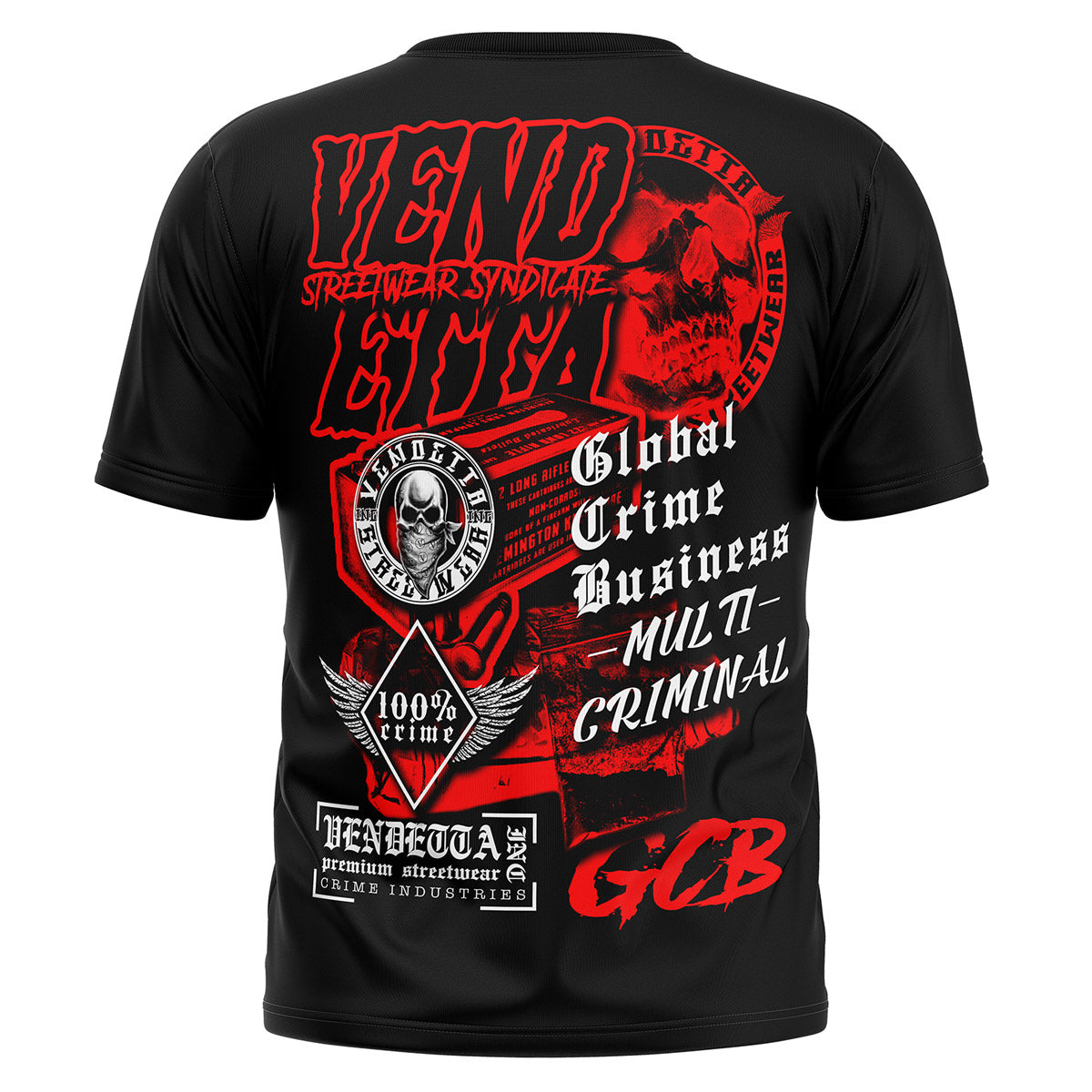 Vendetta Inc. Shirt Crime Industries schwarz VD-1603