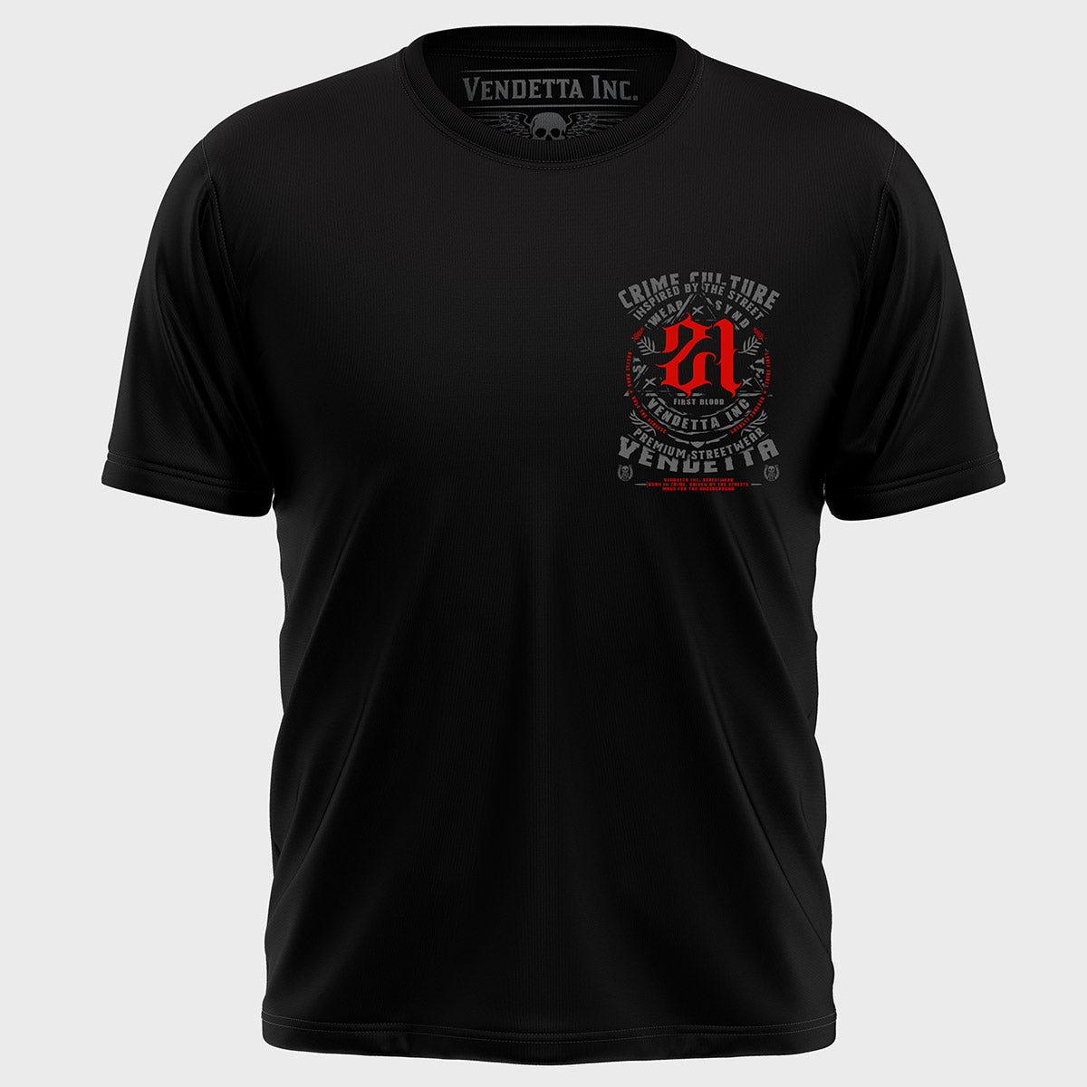 Vendetta Inc. Shirt Masked Skull schwarz VD-1665
