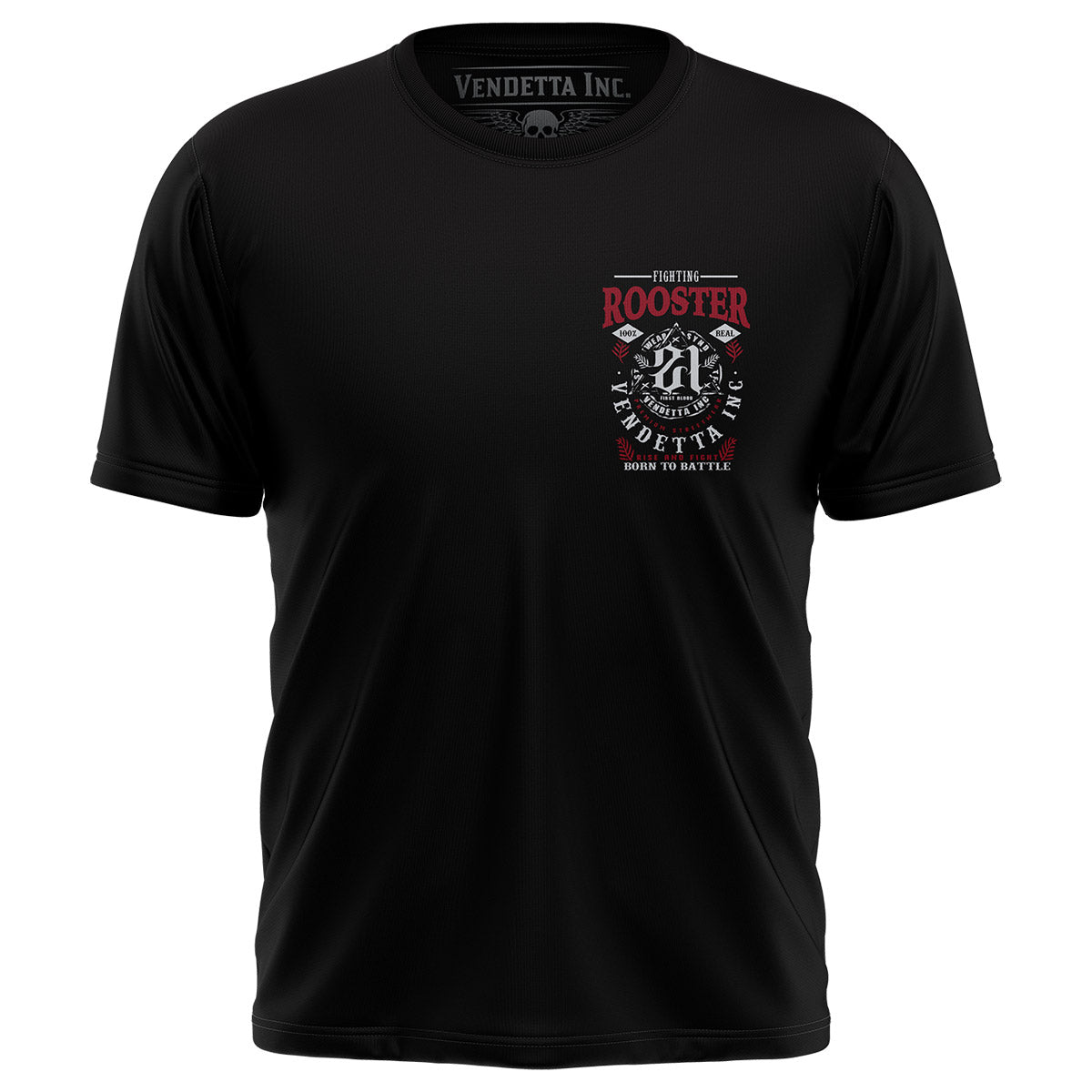 Vendetta Inc. Shirt Fighting Rooster schwarz