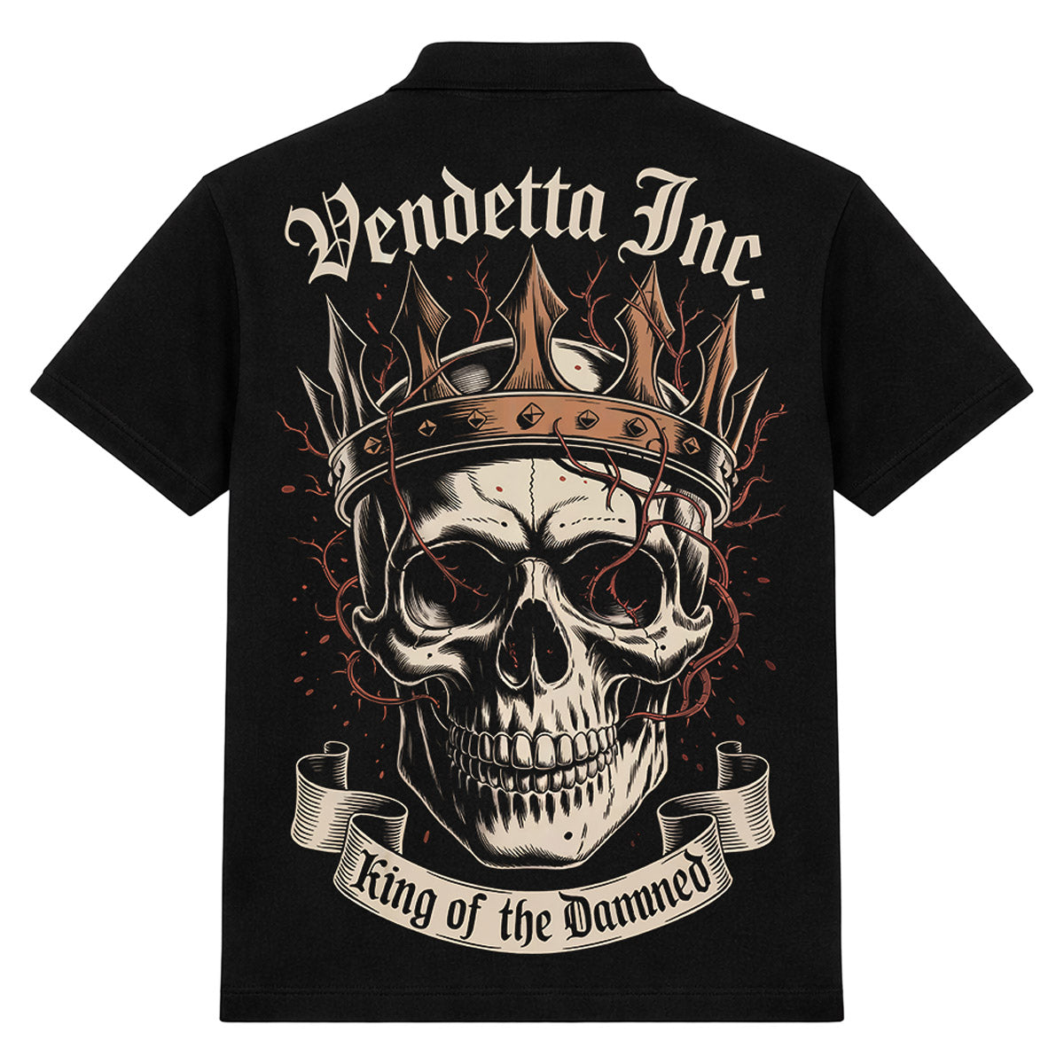 Vendetta Inc. Polo Shirt King schwarz