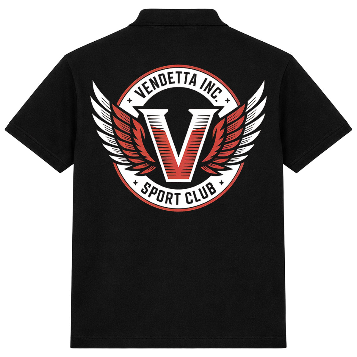 Vendetta Inc. Polo Shirt V Sport Club schwarz