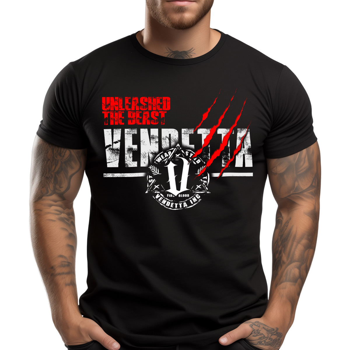 Vendetta Inc. Shirt schwarz Beast VD-1254