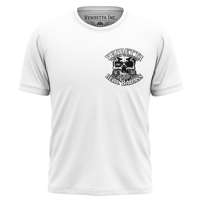 Vendetta Inc. Shirt weiß Real Skull VD-1377