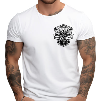 Vendetta Inc. Shirt weiß Twin Skulls VD-1384
