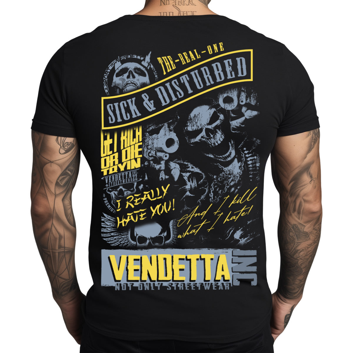 Vendetta Inc. Shirt schwarz Disturbed VD-1222