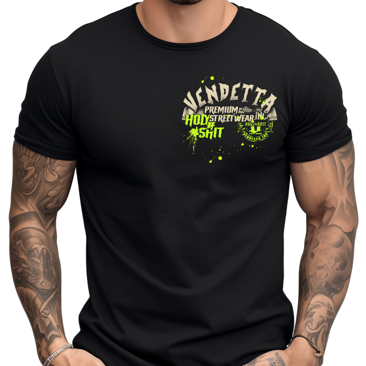 Vendetta Inc. Shirt Reaper Skull schwarz VD-1413