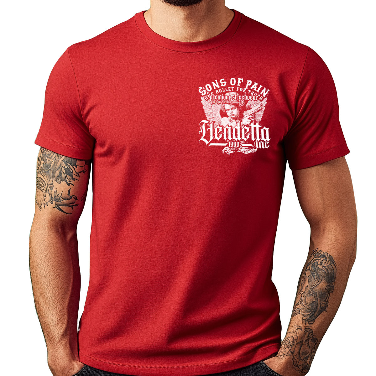 Vendetta Inc. Shirt One Bullet rot VD-1467