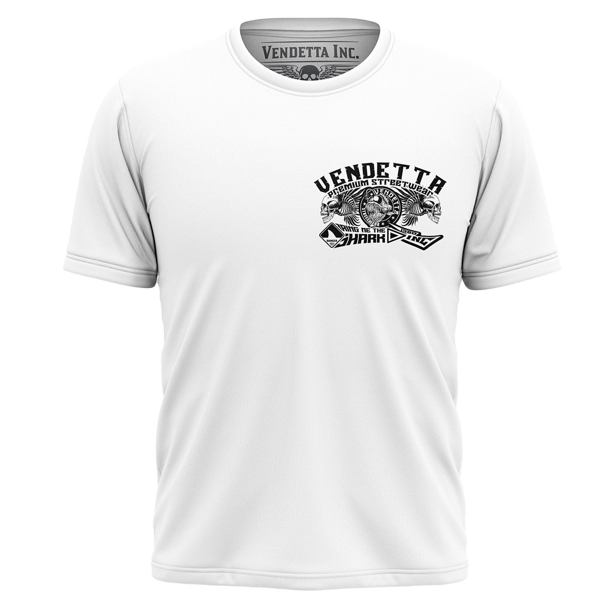 Vendetta Inc. Shirt King Shark weiß VD-1352
