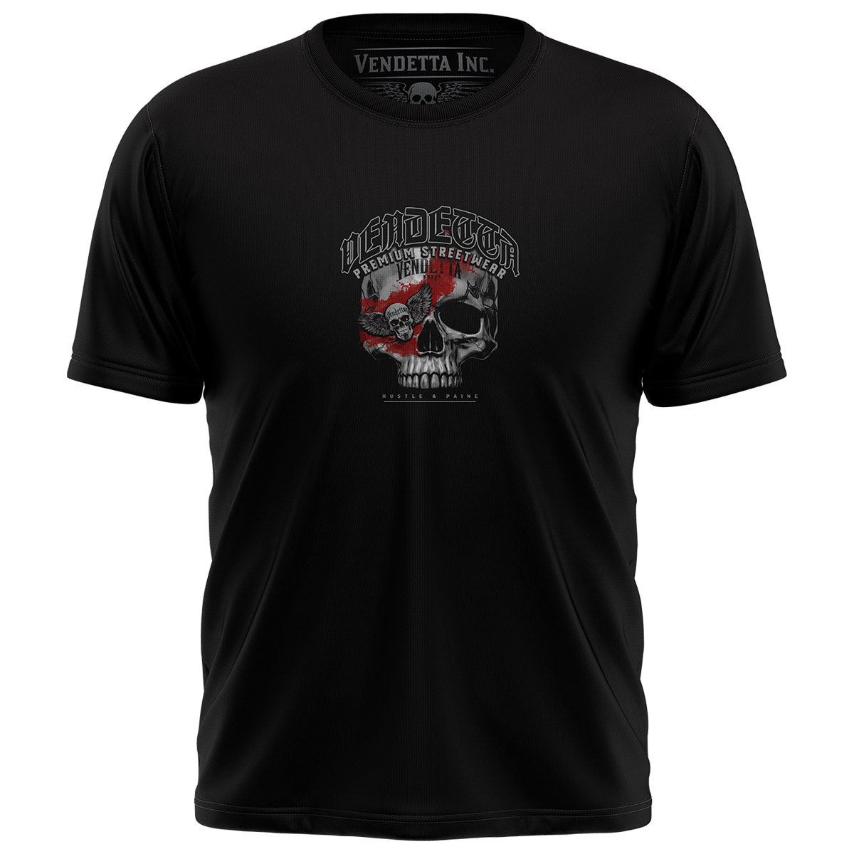 Vendetta Inc. Shirt Hustle & Paine schwarz VD-1506