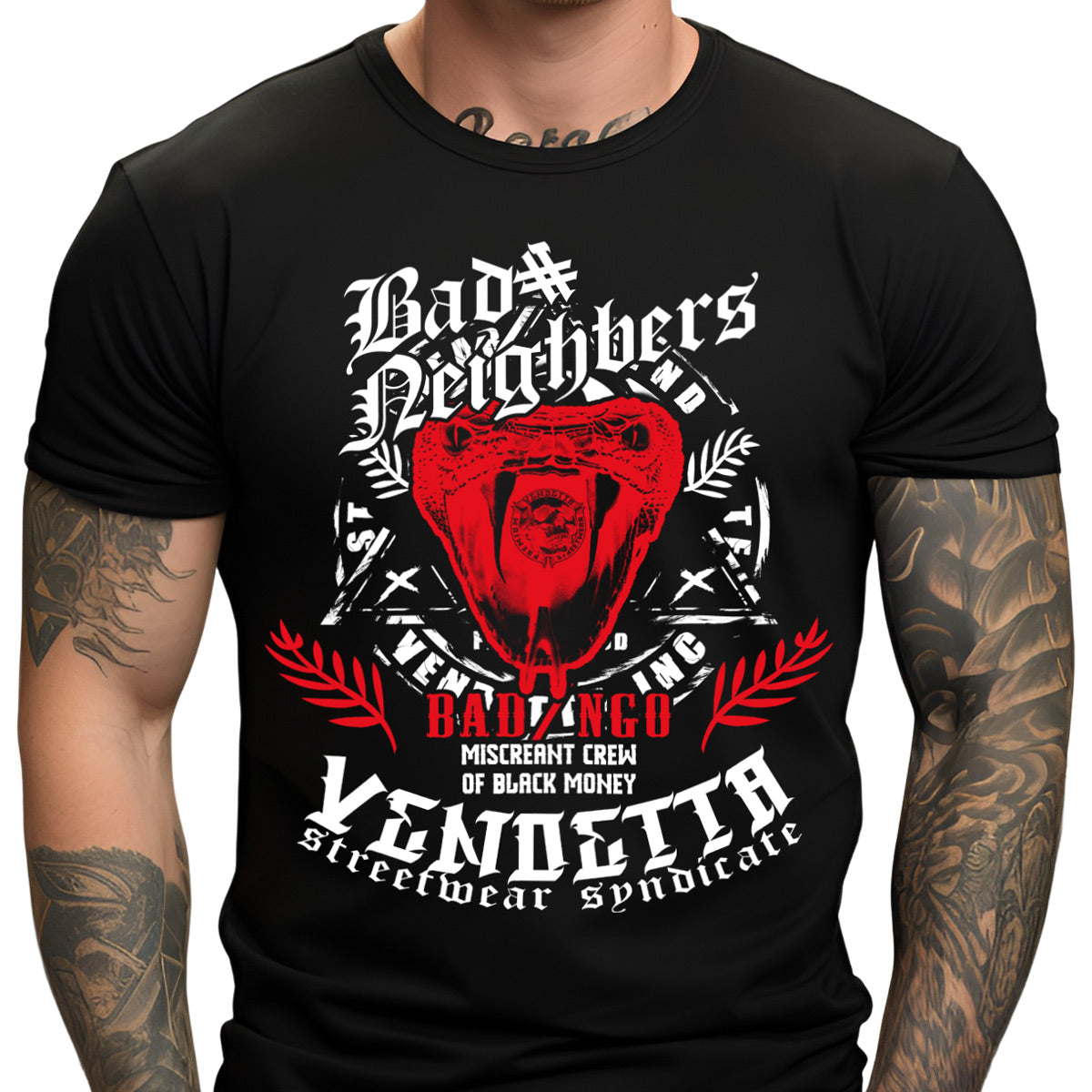 Vendetta Inc. shirt black Money Crew VD-1342