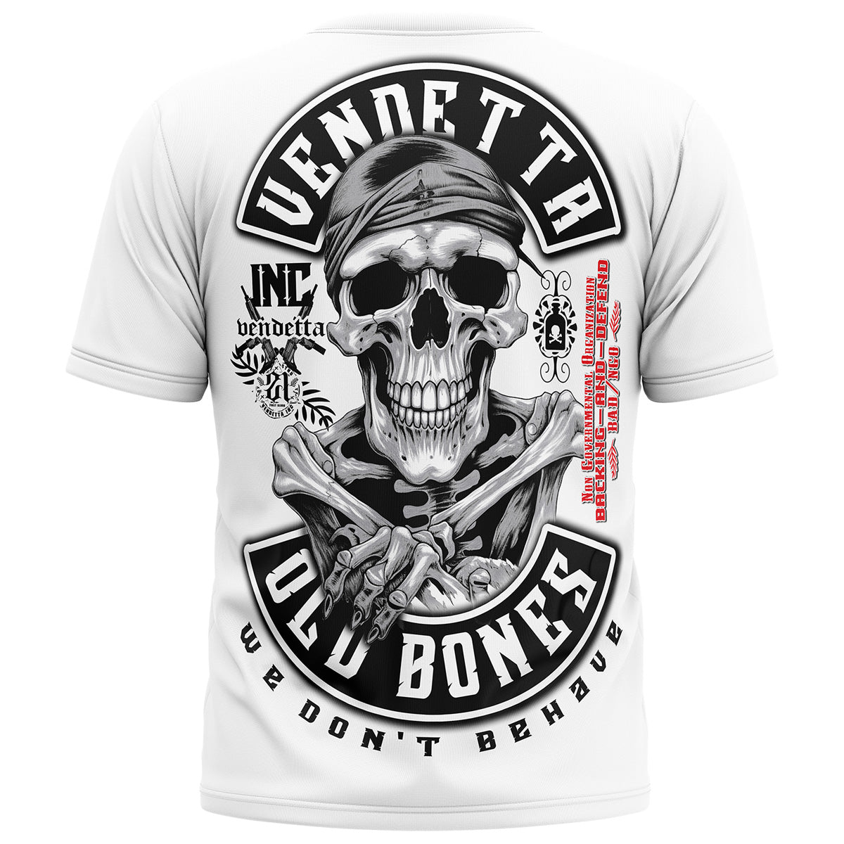 Vendetta Inc. Shirt Old Bones white VD-1295